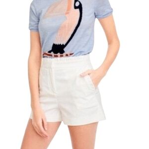 J.Crew Ryffled Edges White  Shorts